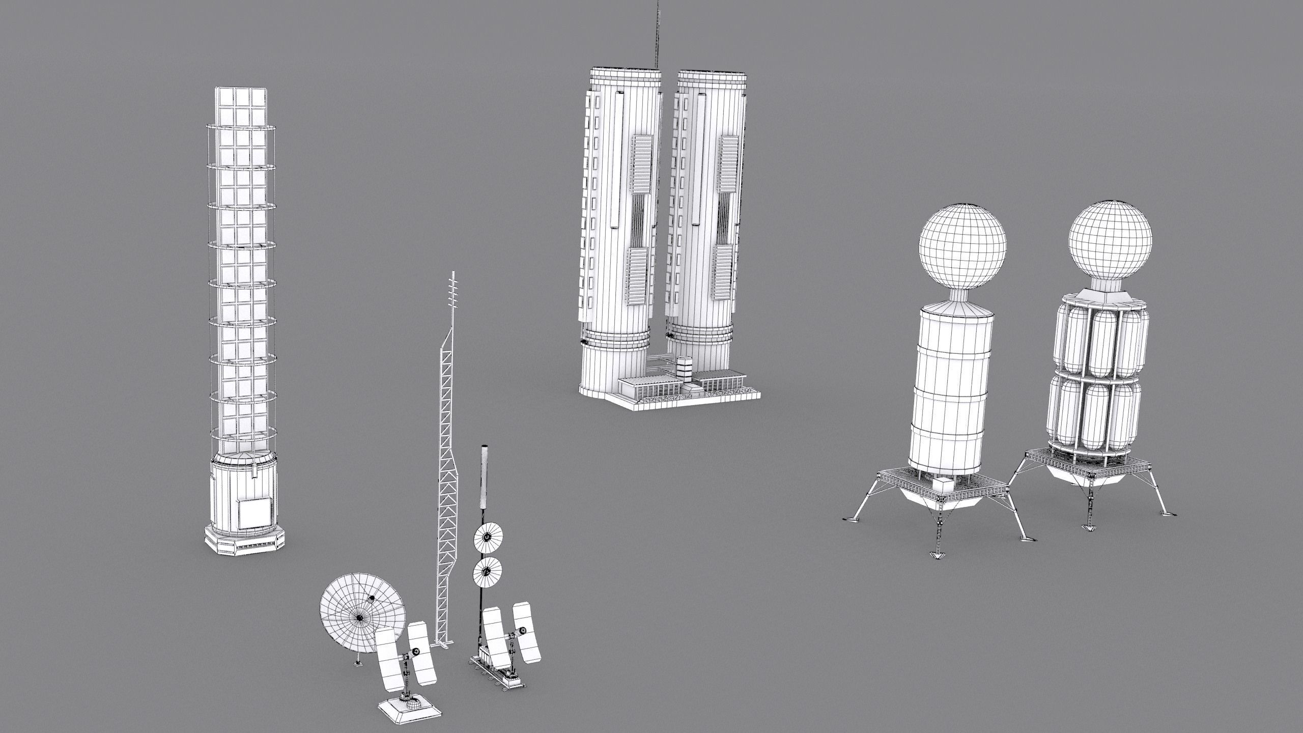 sci fi industrial objects 3D model_21