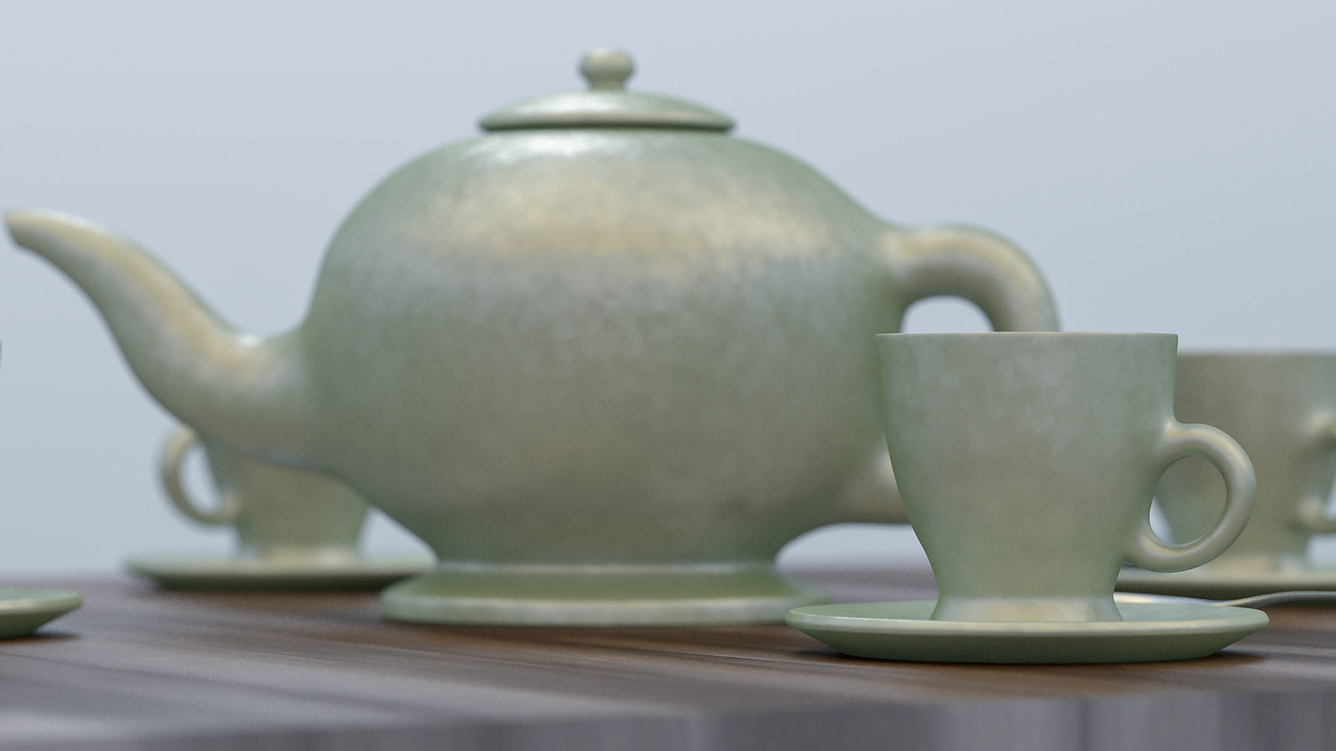 Tea service 3D model_12