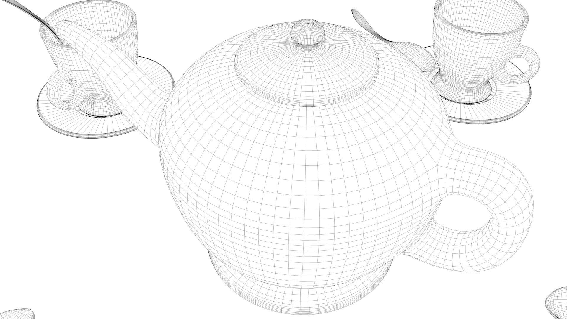 Tea service 3D model_24