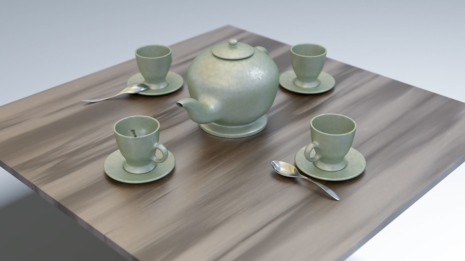Tea service 3D model_6