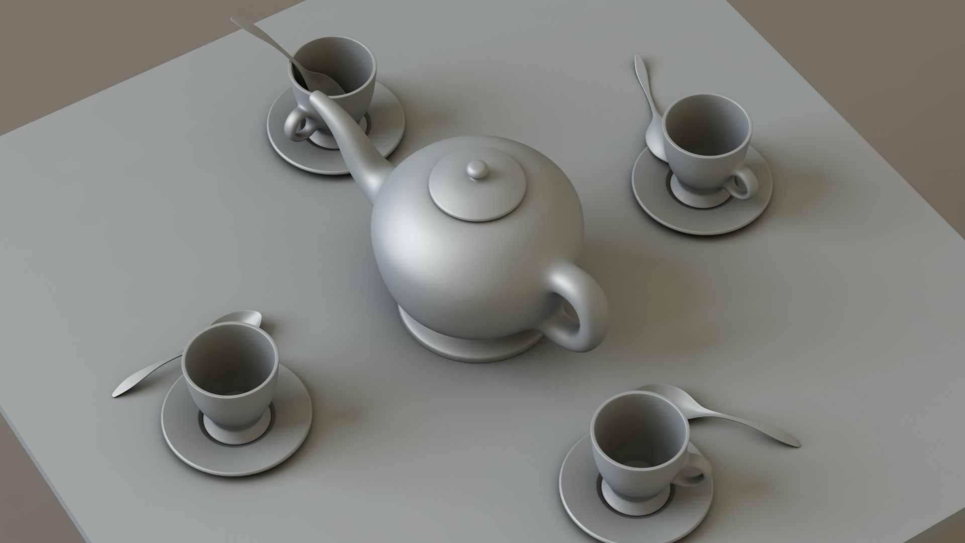 Tea service 3D model_17