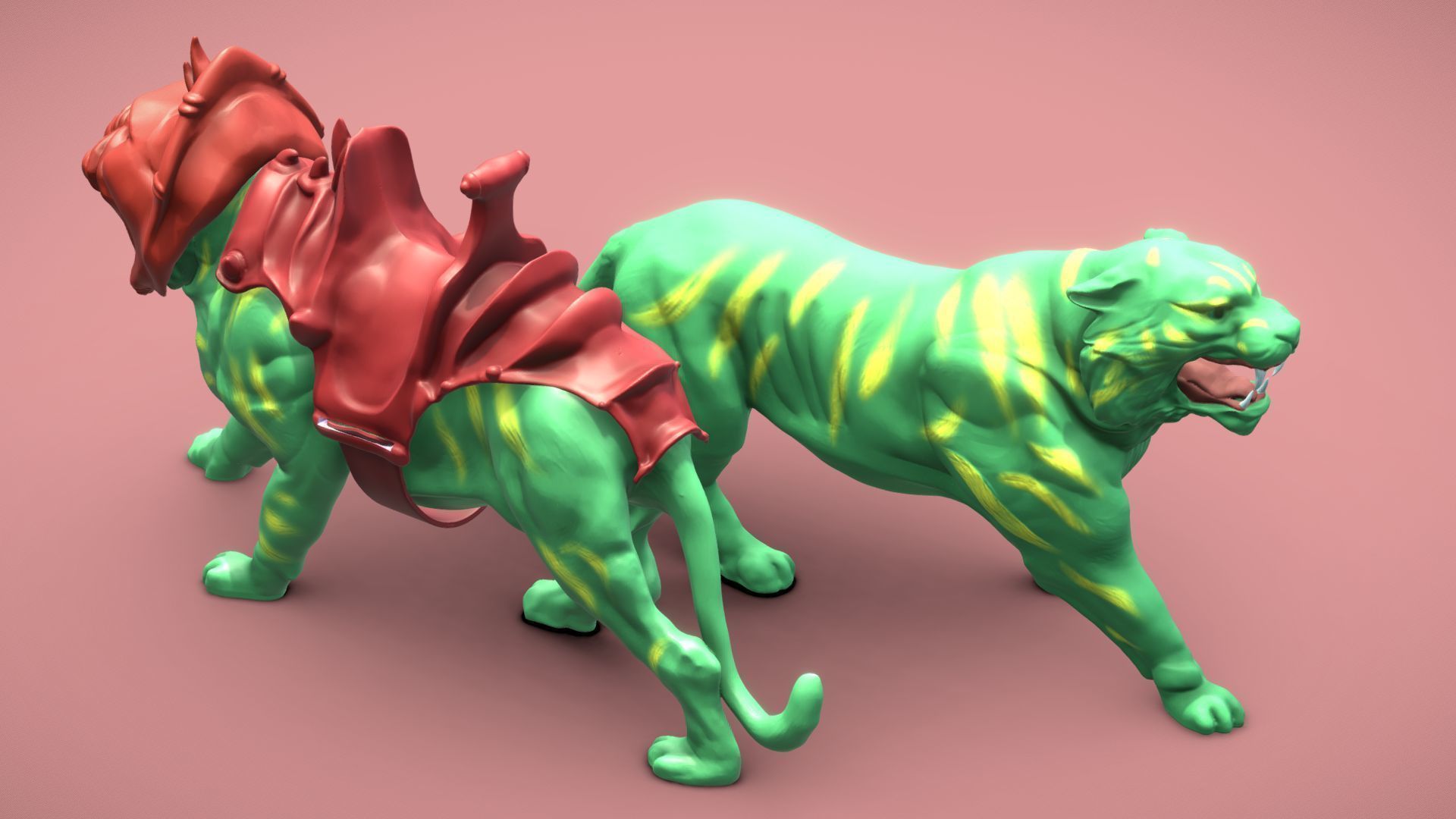 Battle Cat and Cringer  1982 version Printable 3D print model_22