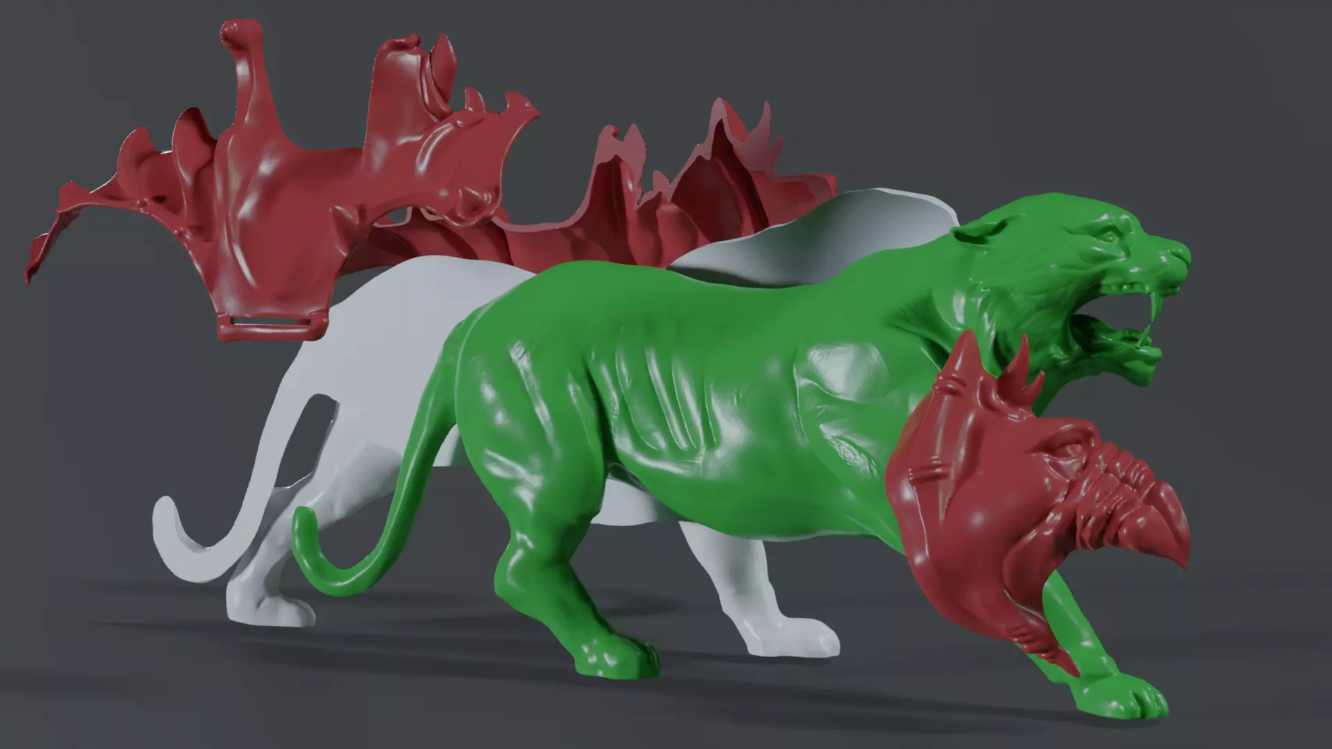 Battle Cat and Cringer  1982 version Printable 3D print model_42