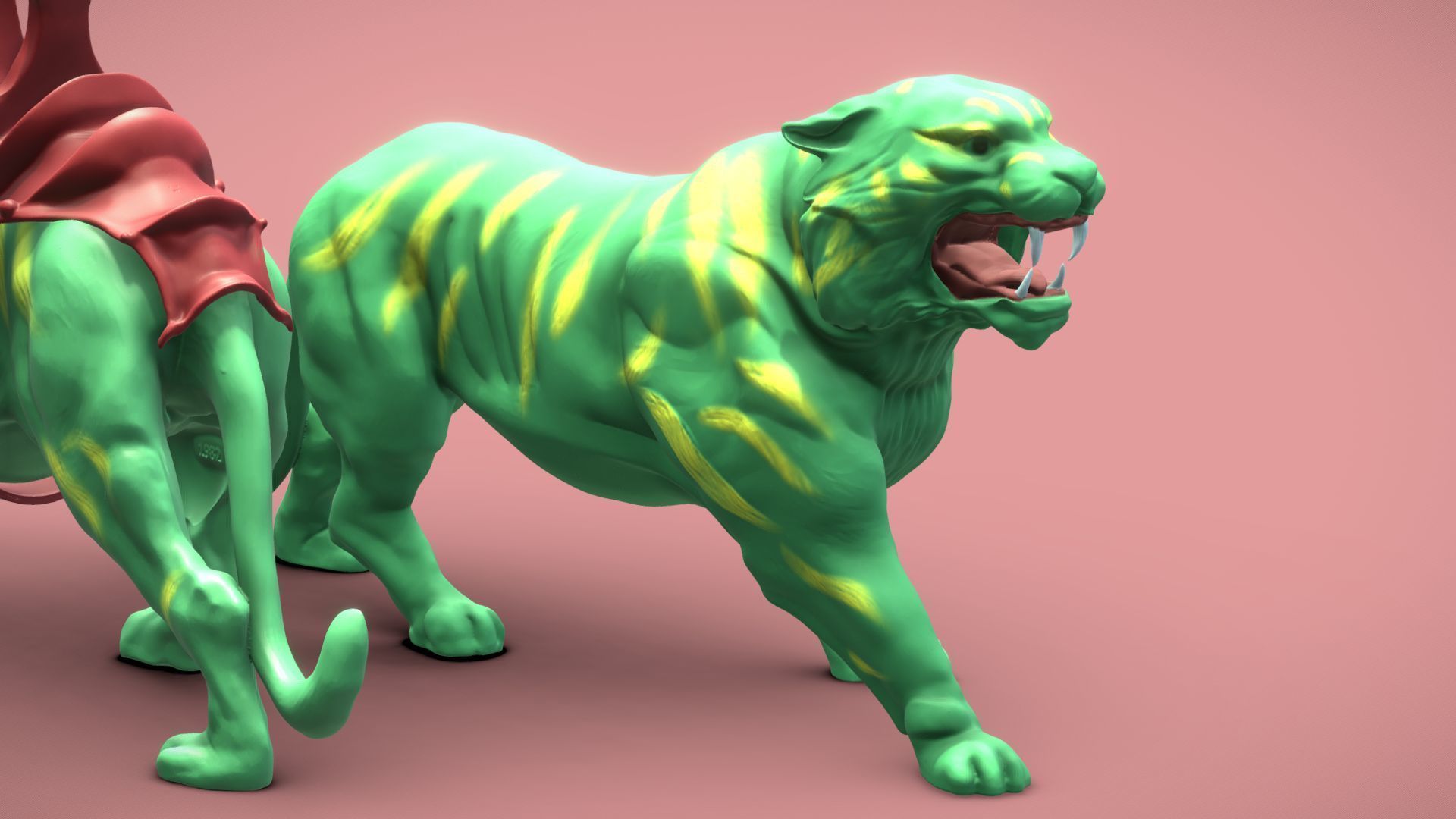 Battle Cat and Cringer  1982 version Printable 3D print model_10