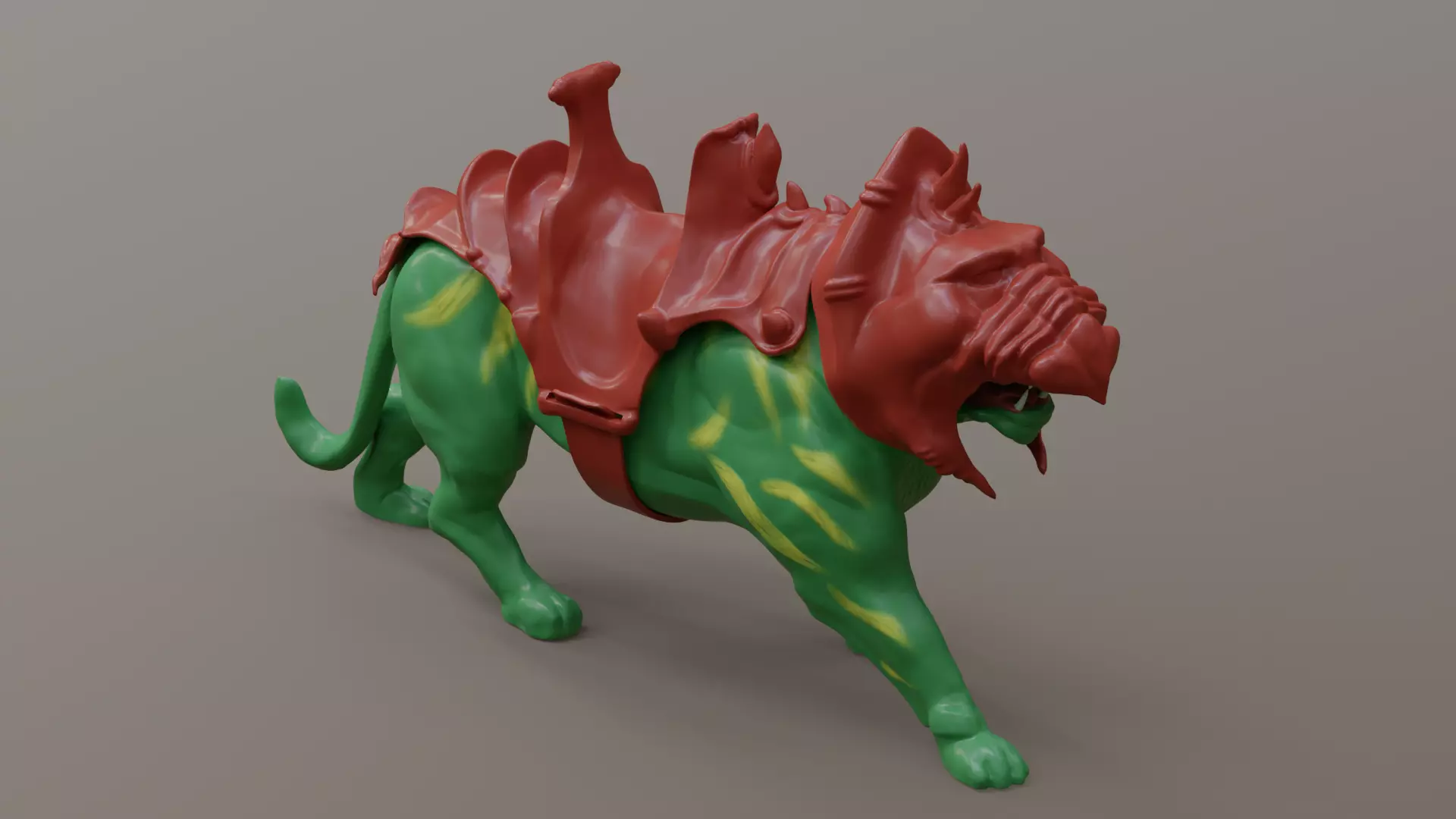Battle Cat and Cringer  1982 version Printable 3D print model_1