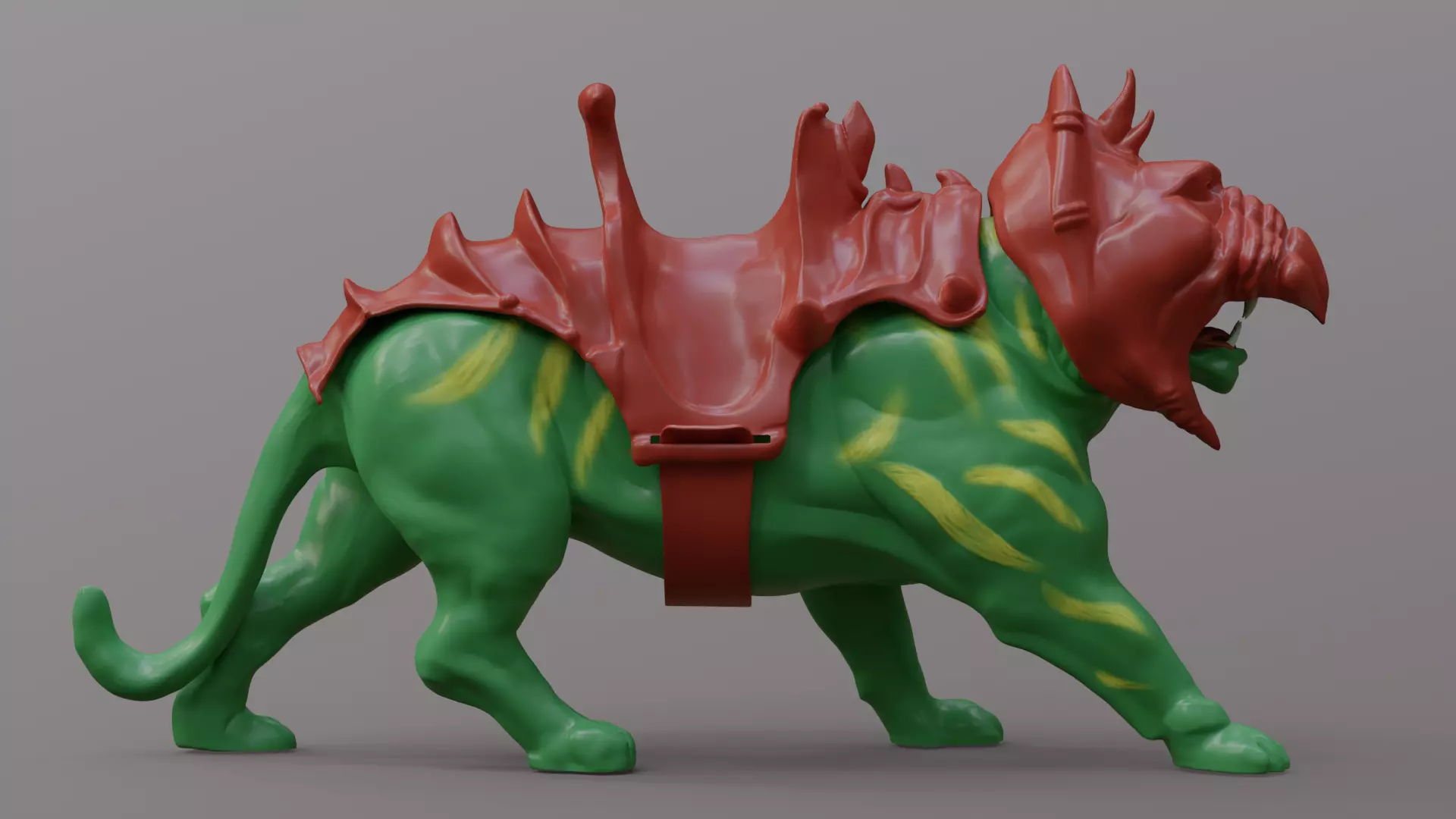 Battle Cat and Cringer  1982 version Printable 3D print model_41
