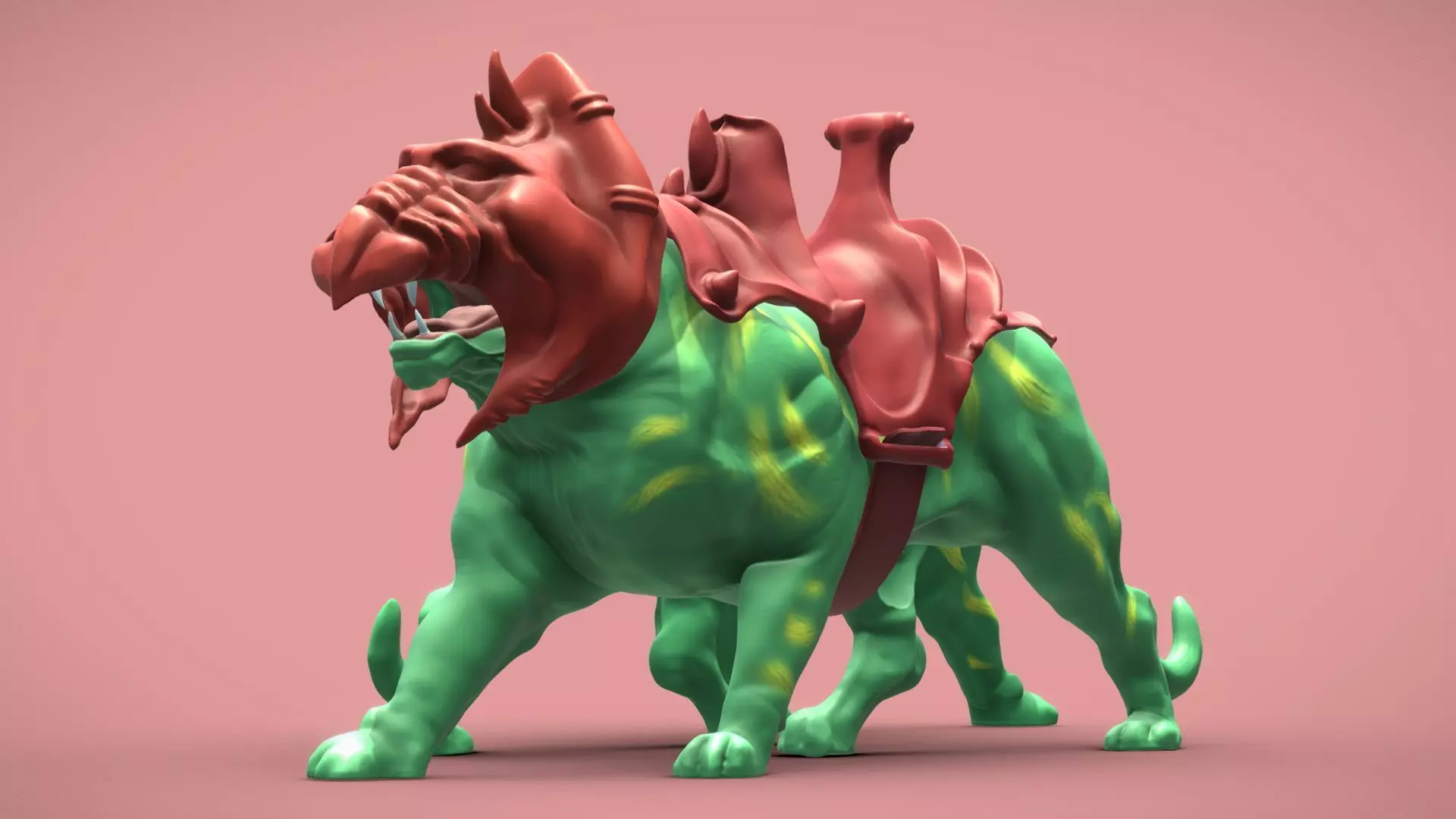 Battle Cat and Cringer  1982 version Printable 3D print model_2