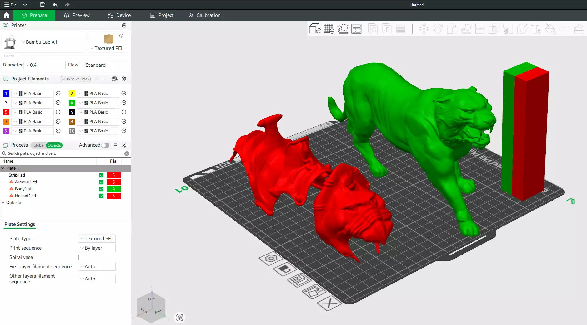 Battle Cat and Cringer  1982 version Printable 3D print model_33