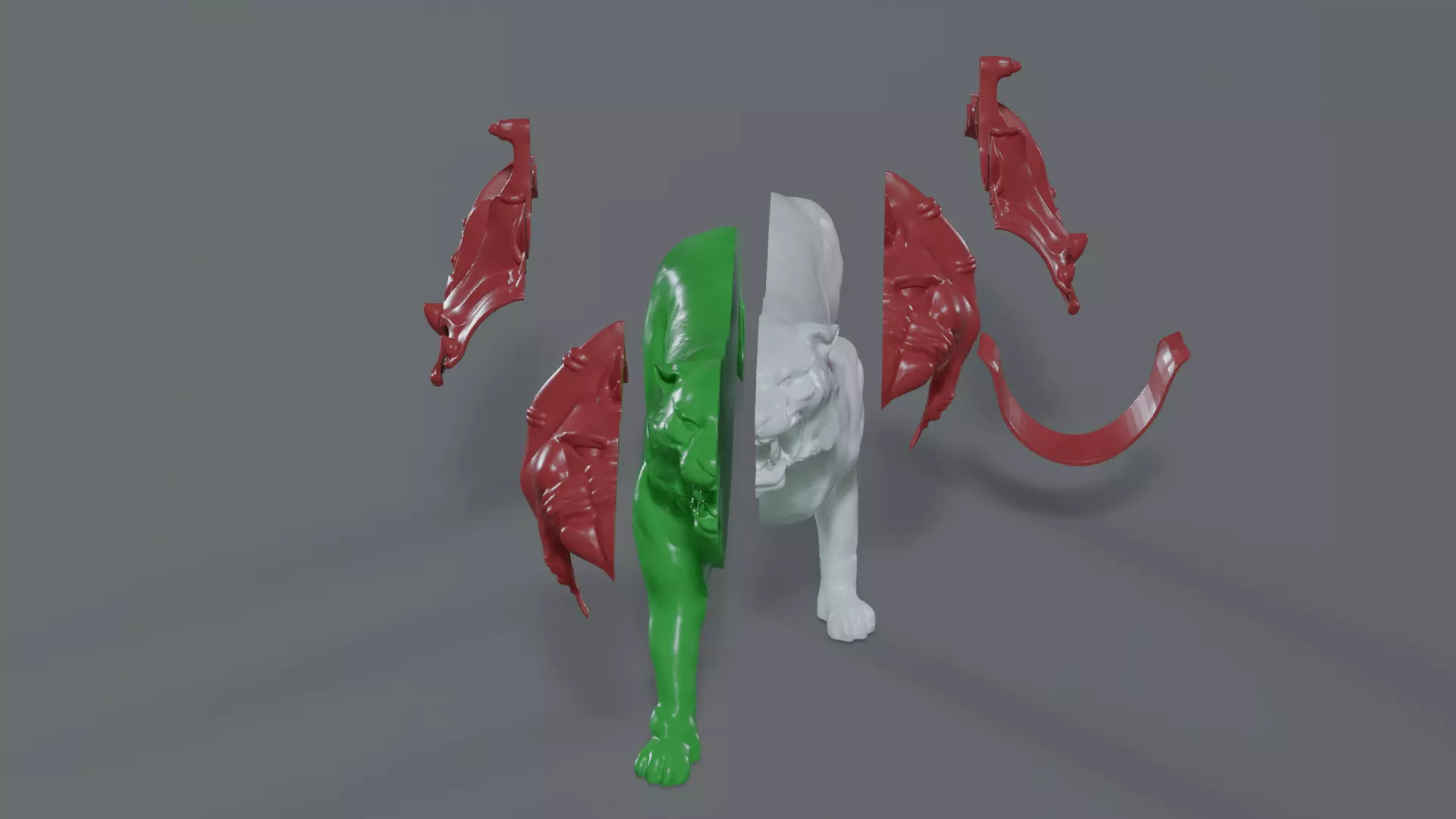 Battle Cat and Cringer  1982 version Printable 3D print model_50