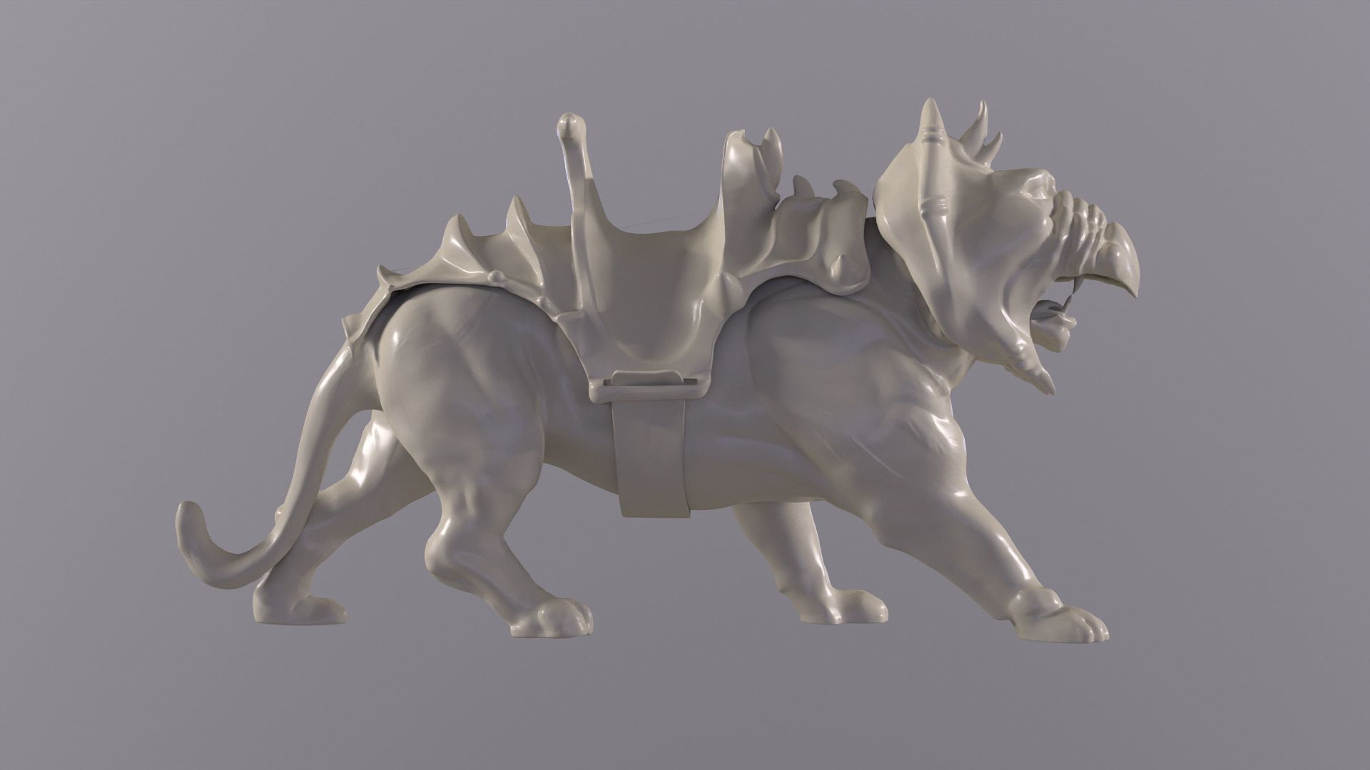 Battle Cat and Cringer  1982 version Printable 3D print model_16