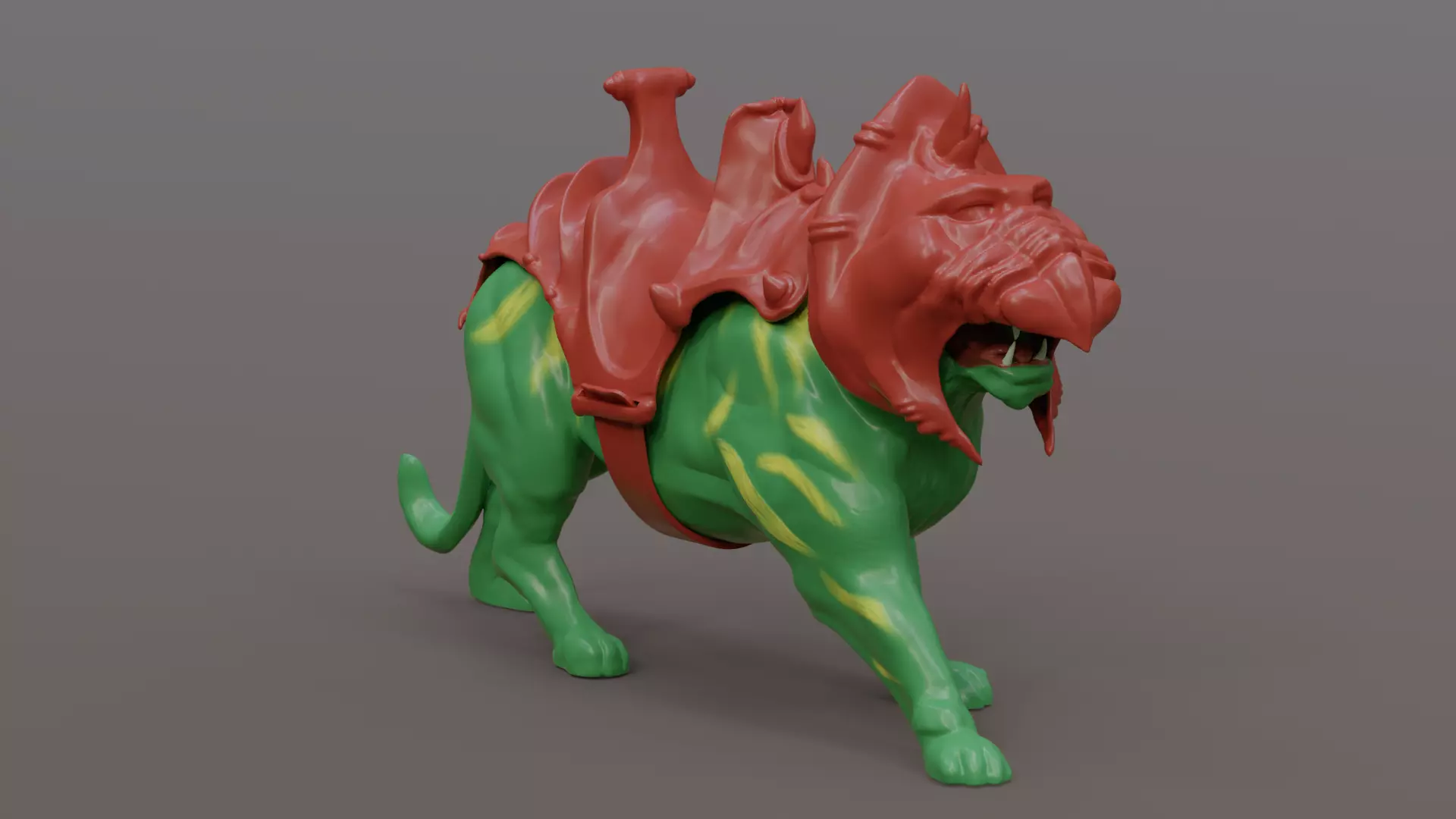 Battle Cat and Cringer  1982 version Printable 3D print model_46