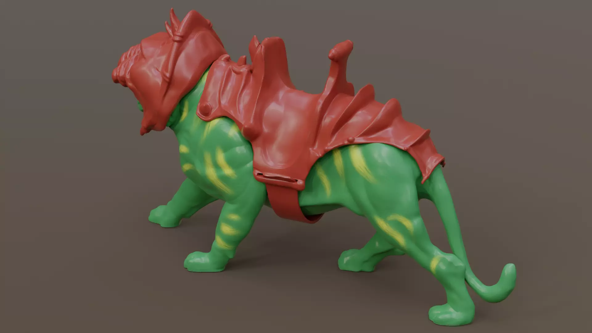 Battle Cat and Cringer  1982 version Printable 3D print model_48