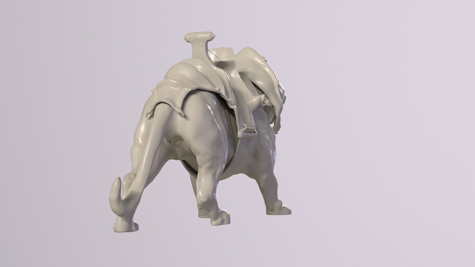 Battle Cat and Cringer  1982 version Printable 3D print model_14