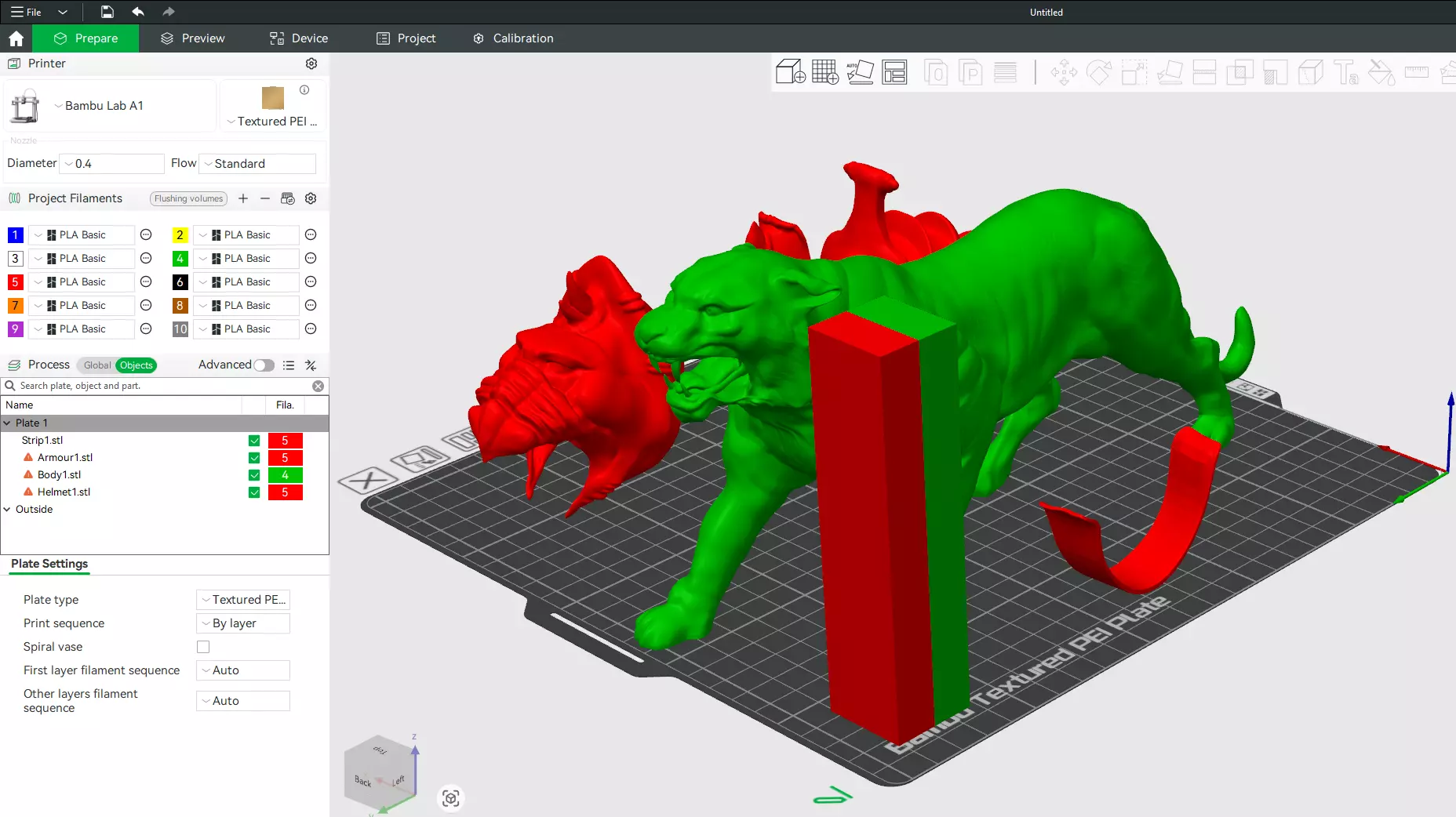 Battle Cat and Cringer  1982 version Printable 3D print model_29