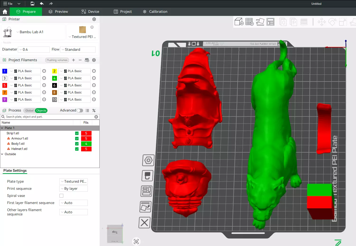 Battle Cat and Cringer  1982 version Printable 3D print model_27