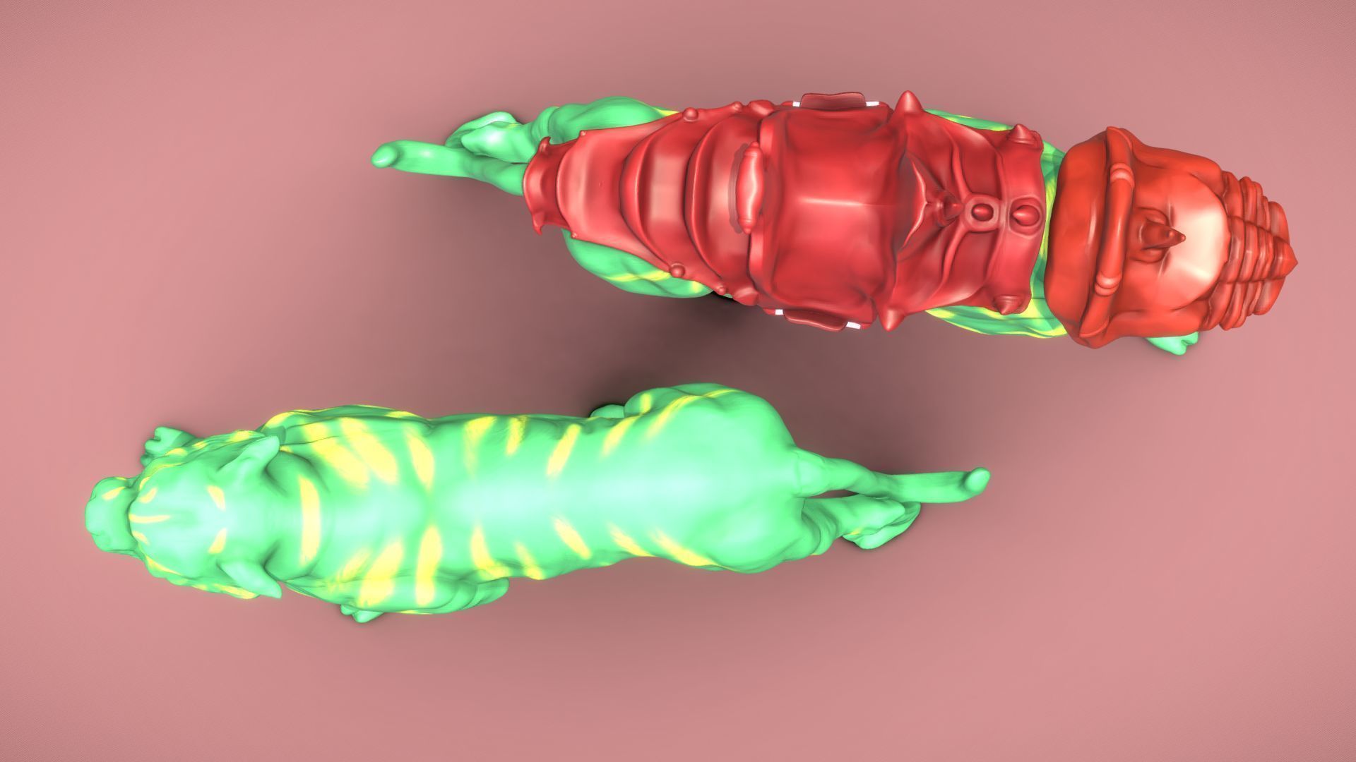 Battle Cat and Cringer  1982 version Printable 3D print model_9