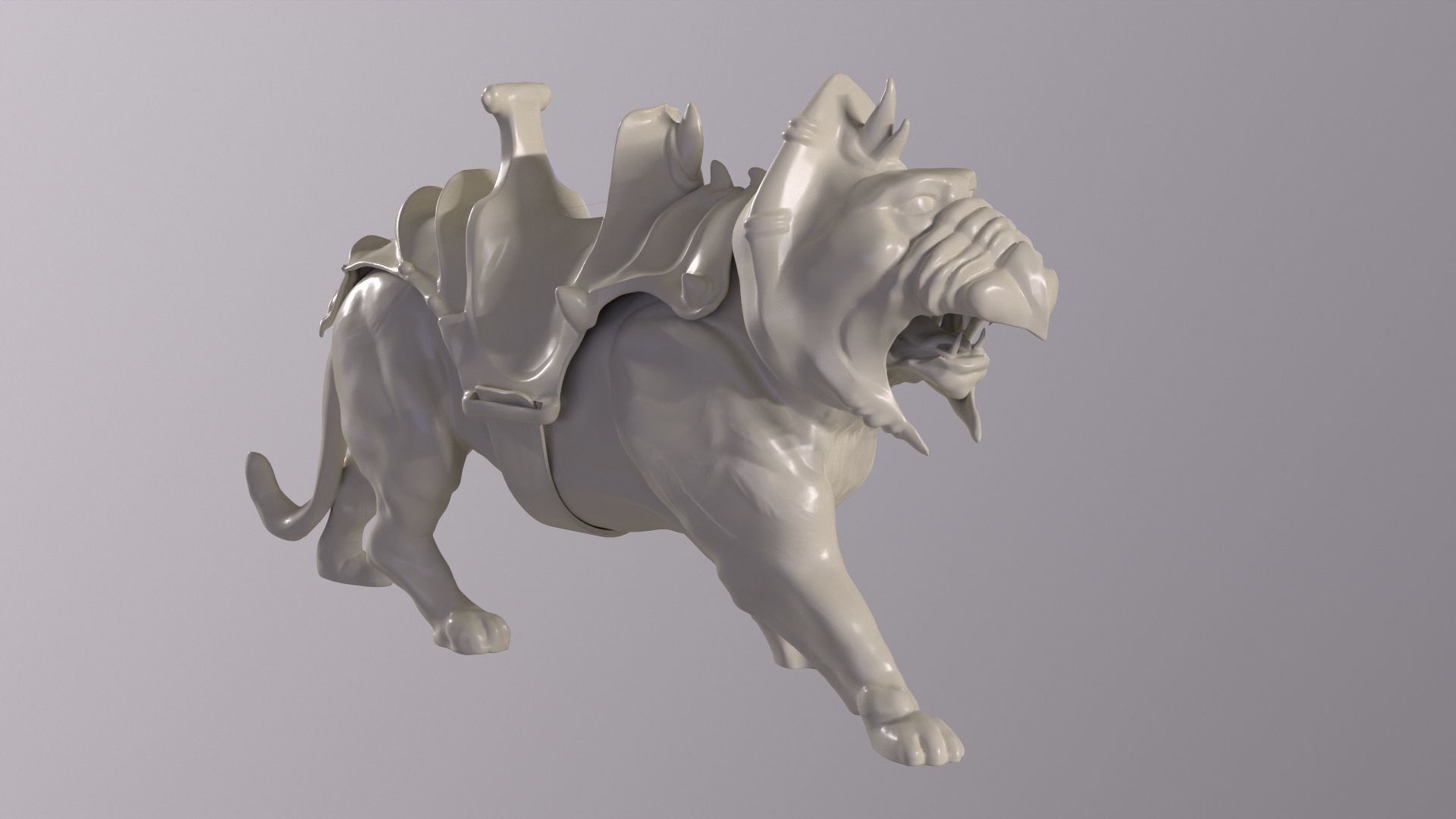 Battle Cat and Cringer  1982 version Printable 3D print model_21