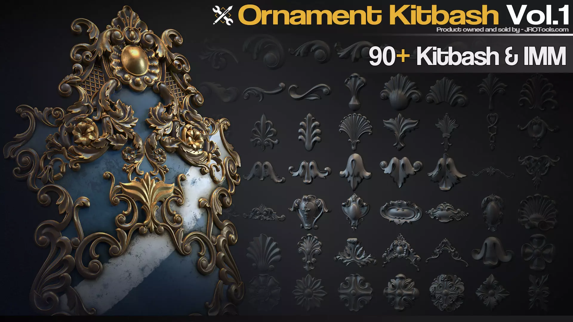 Ornament Kitbash Vol 1 3D model_0
