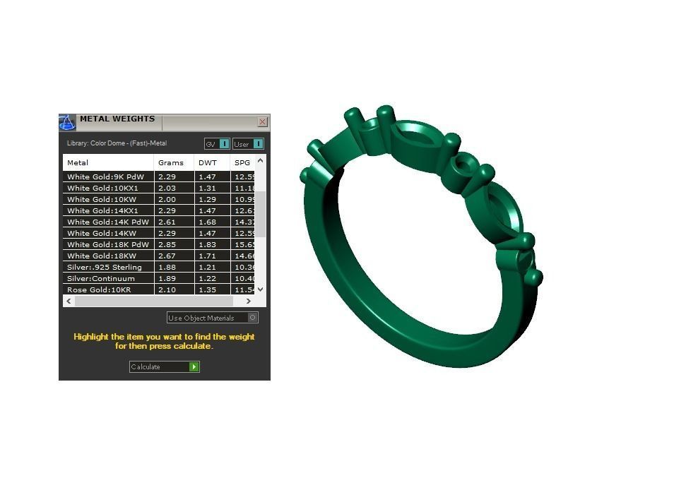 Wedding Set Ring CAD Design-PSTR02 3D print model_15