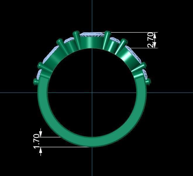 Wedding Set Ring CAD Design-PSTR02 3D print model_19