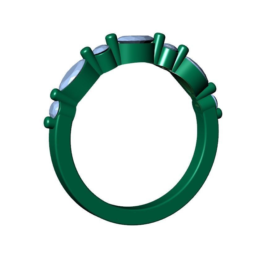 Wedding Set Ring CAD Design-PSTR02 3D print model_22