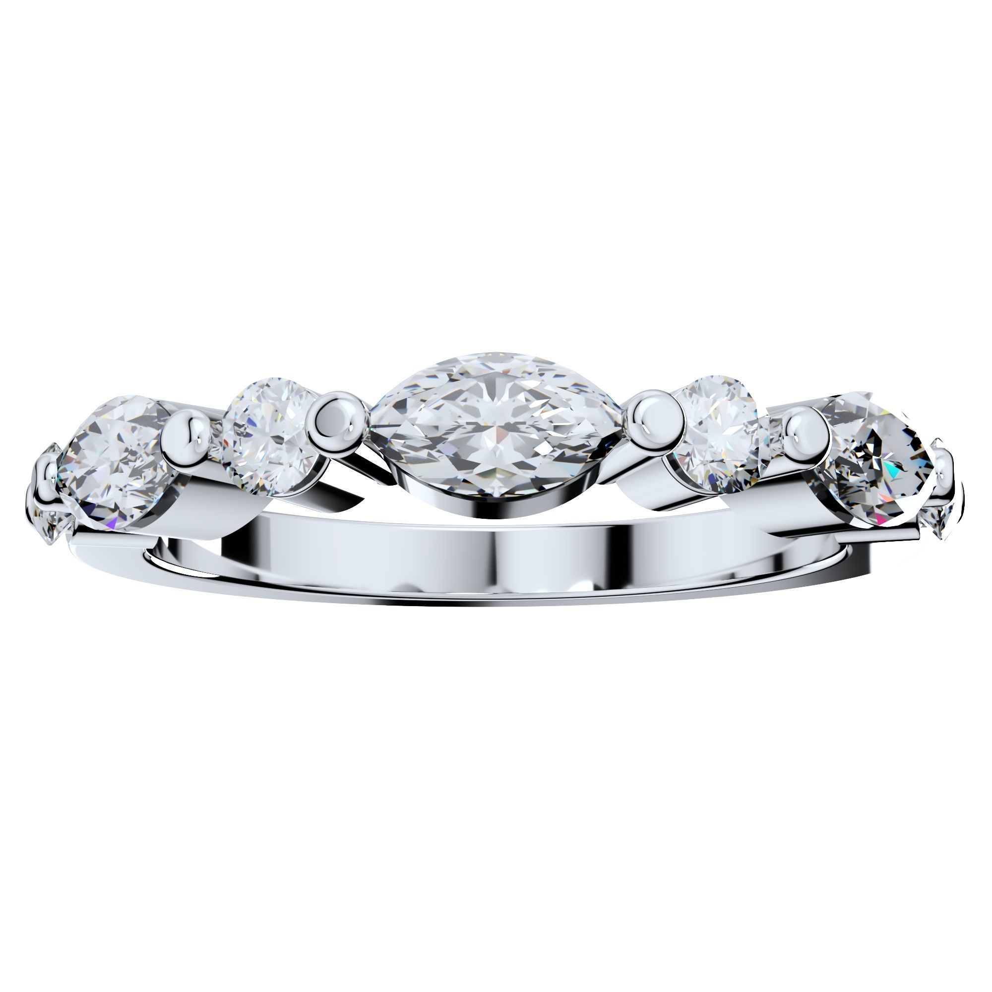 Wedding Set Ring CAD Design-PSTR02 3D print model_4