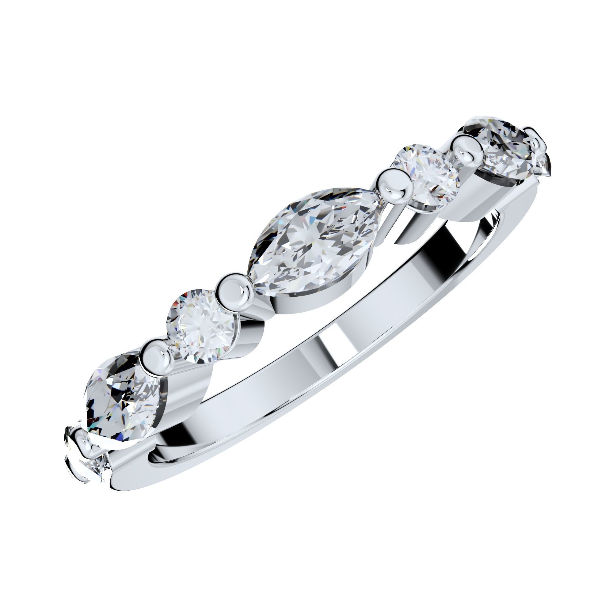 Wedding Set Ring CAD Design-PSTR02 3D print model_10