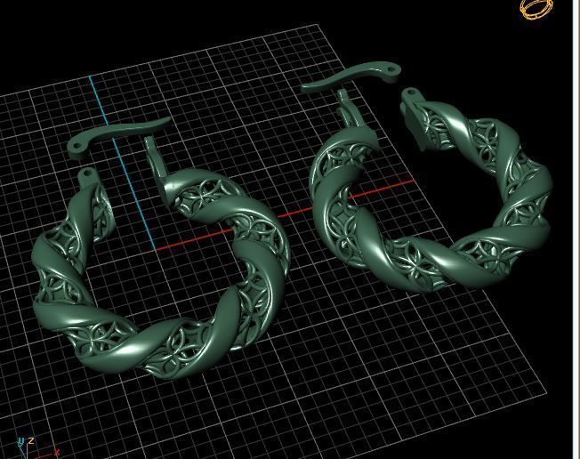 Earring FASHION 3D print model_7