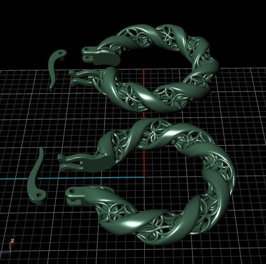 Earring FASHION 3D print model_8