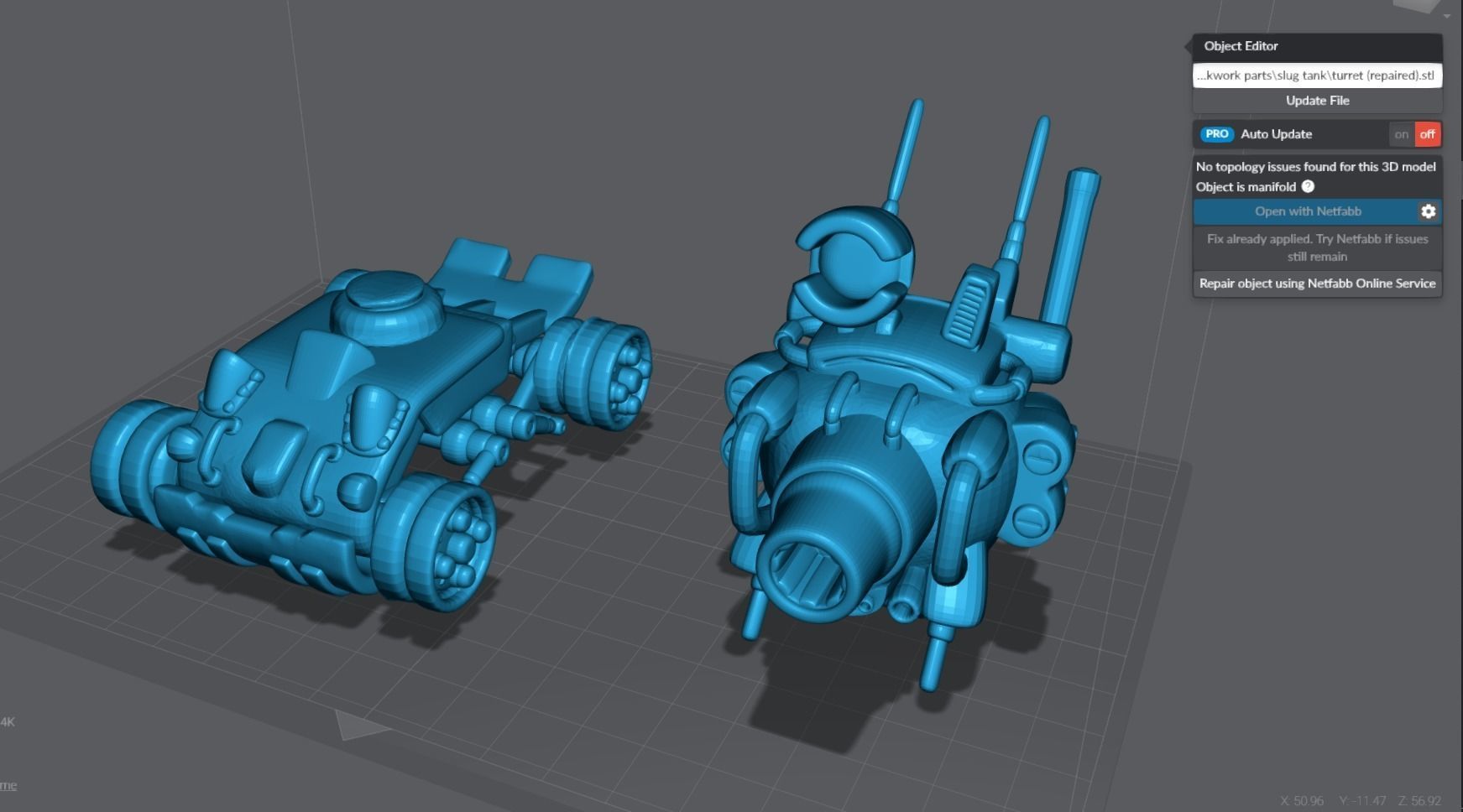 Slug Tank Scale model 3D print model_5