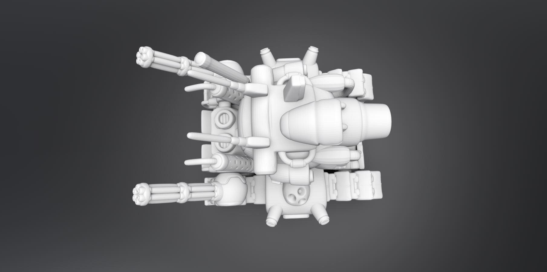 Slug Tank Scale model 3D print model_3