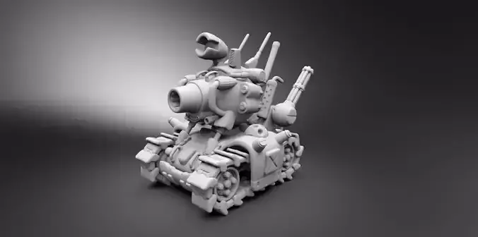 Slug Tank Scale model 3D print model