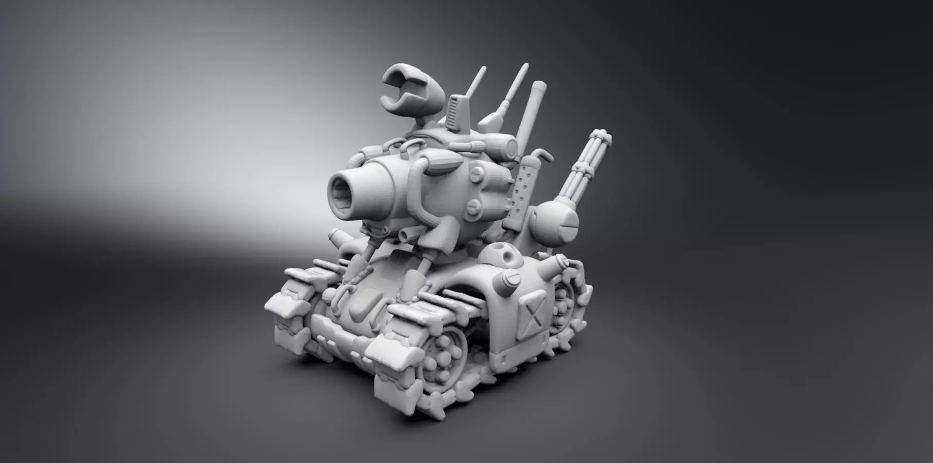 Slug Tank Scale model 3D print model_0