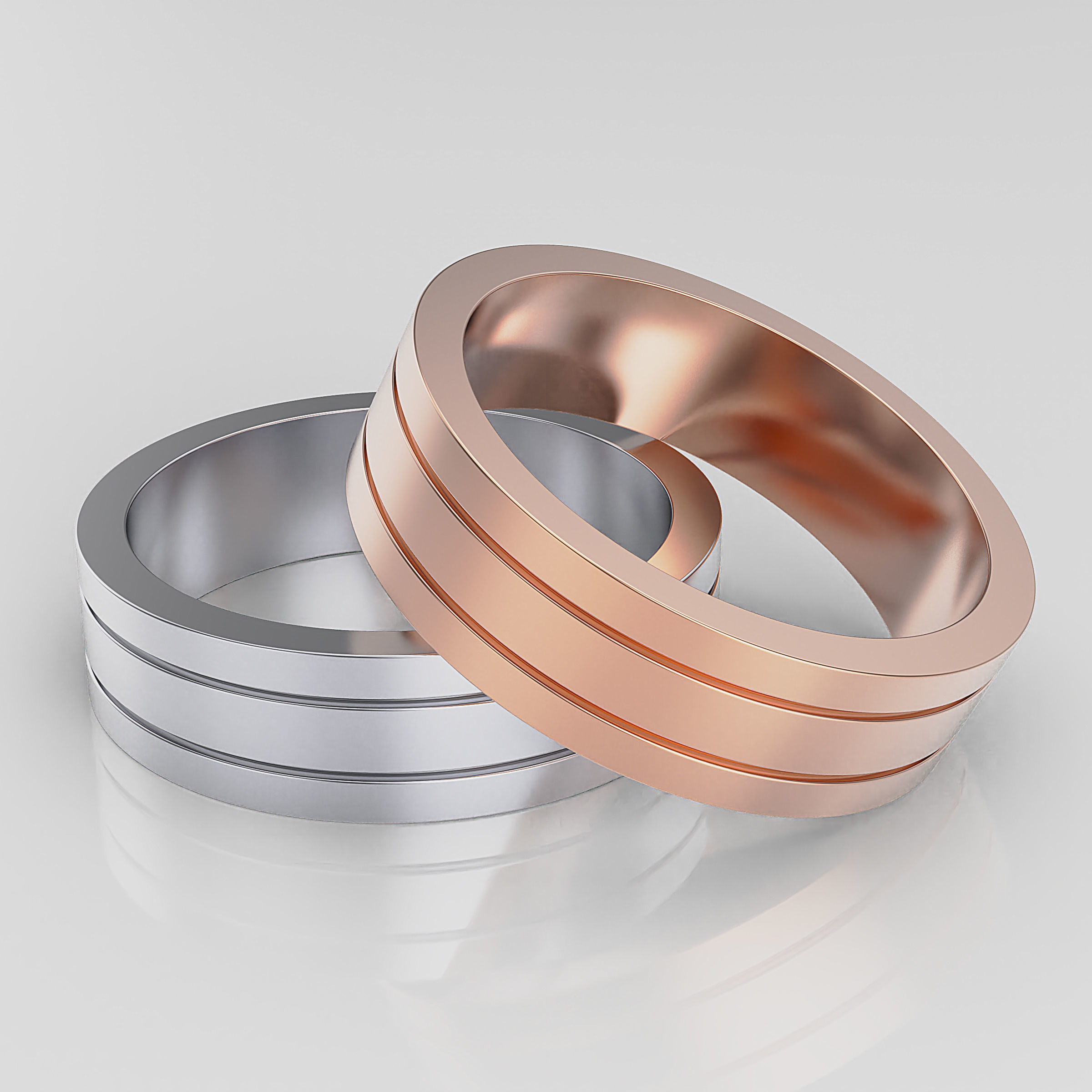 Wedding Band Men 3D print model_11