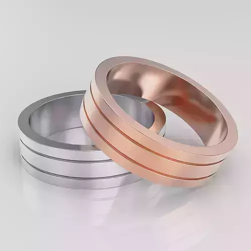 Wedding Band Men 3D print model