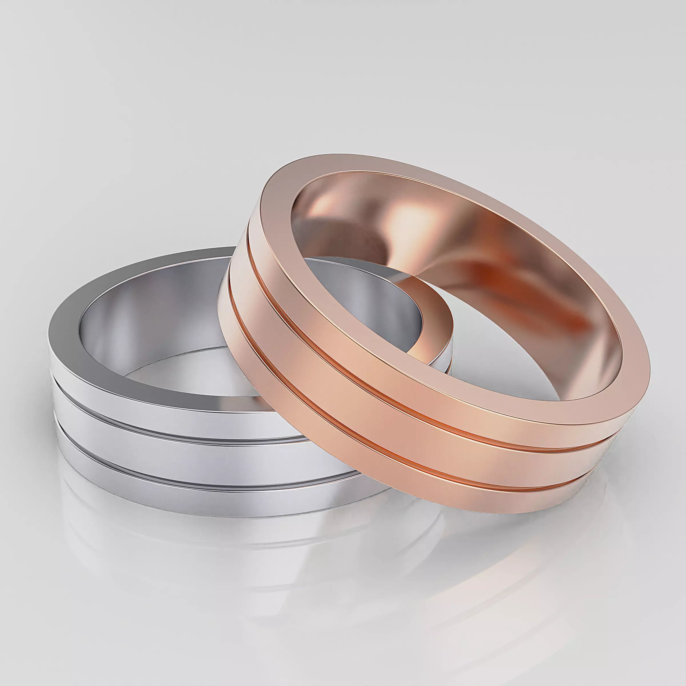 Wedding Band Men 3D print model_0