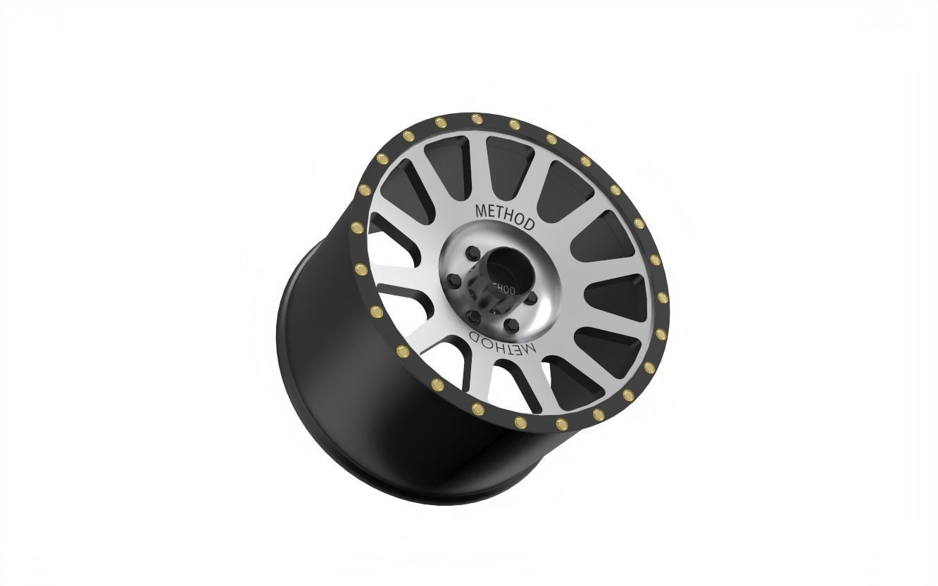 Method 305 NV Wheel  Matte Black Machine Face  Toyota 2016   3D print model_11
