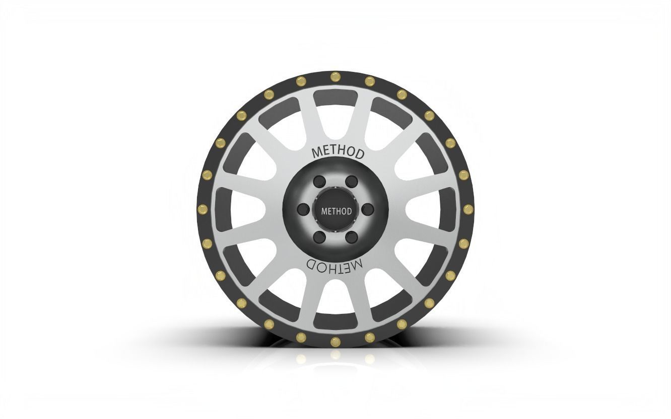 Method 305 NV Wheel  Matte Black Machine Face  Toyota 2016   3D print model_8