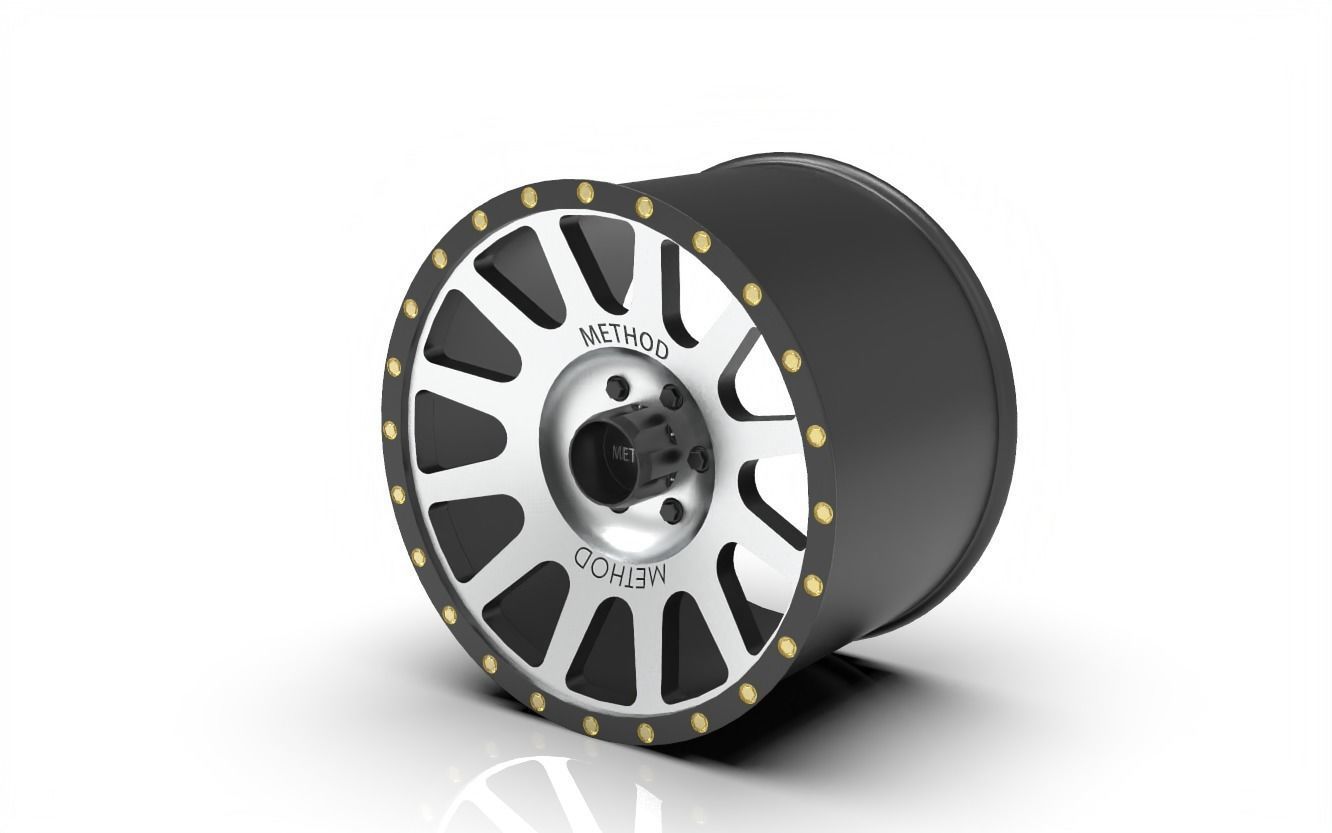 Method 305 NV Wheel  Matte Black Machine Face  Toyota 2016   3D print model_1