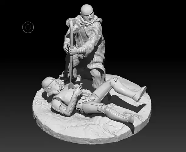 Boba Fett Diorama -Back in town 3D print model