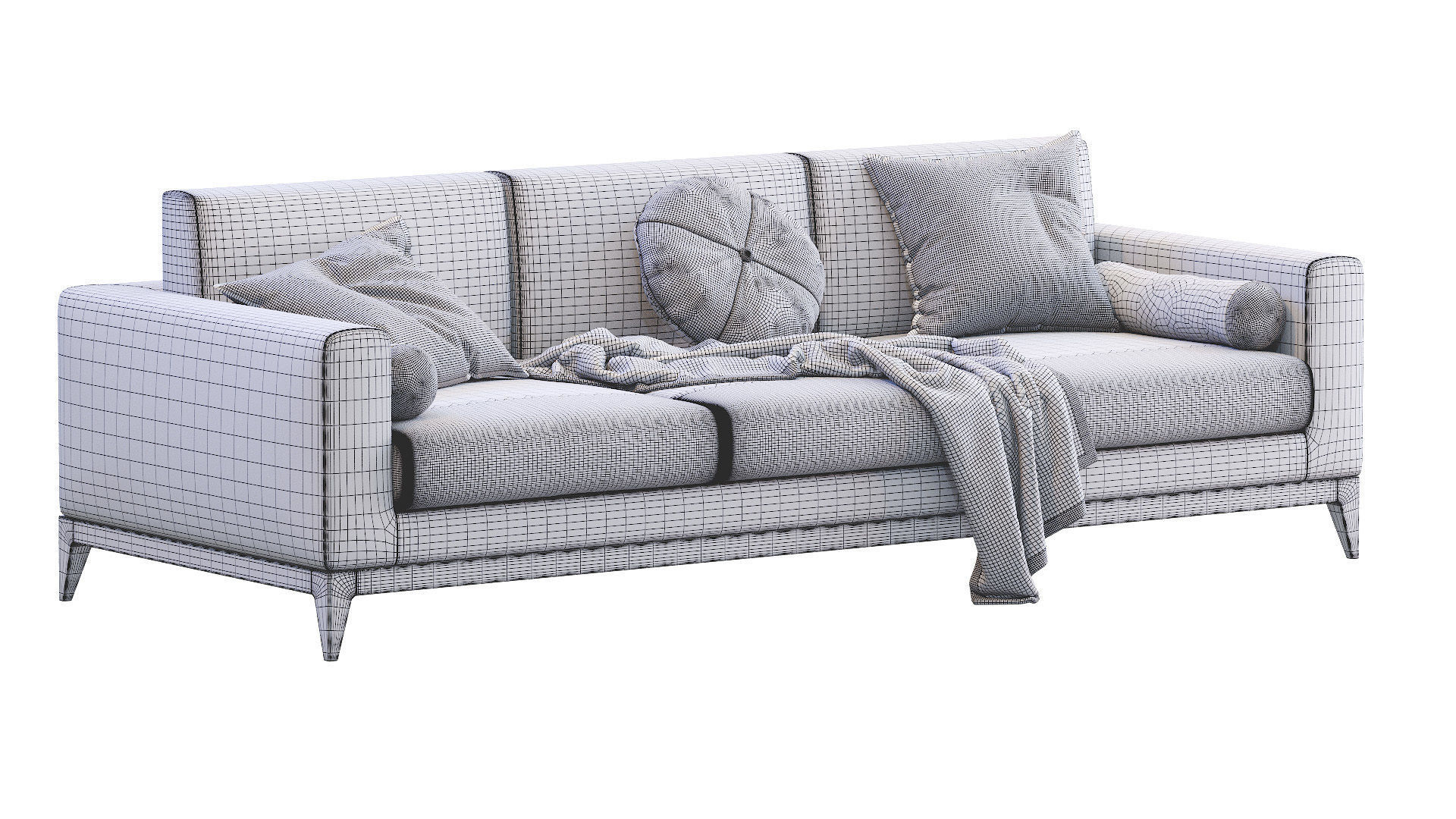 Sofa Copenhaga Leather 3D model_2