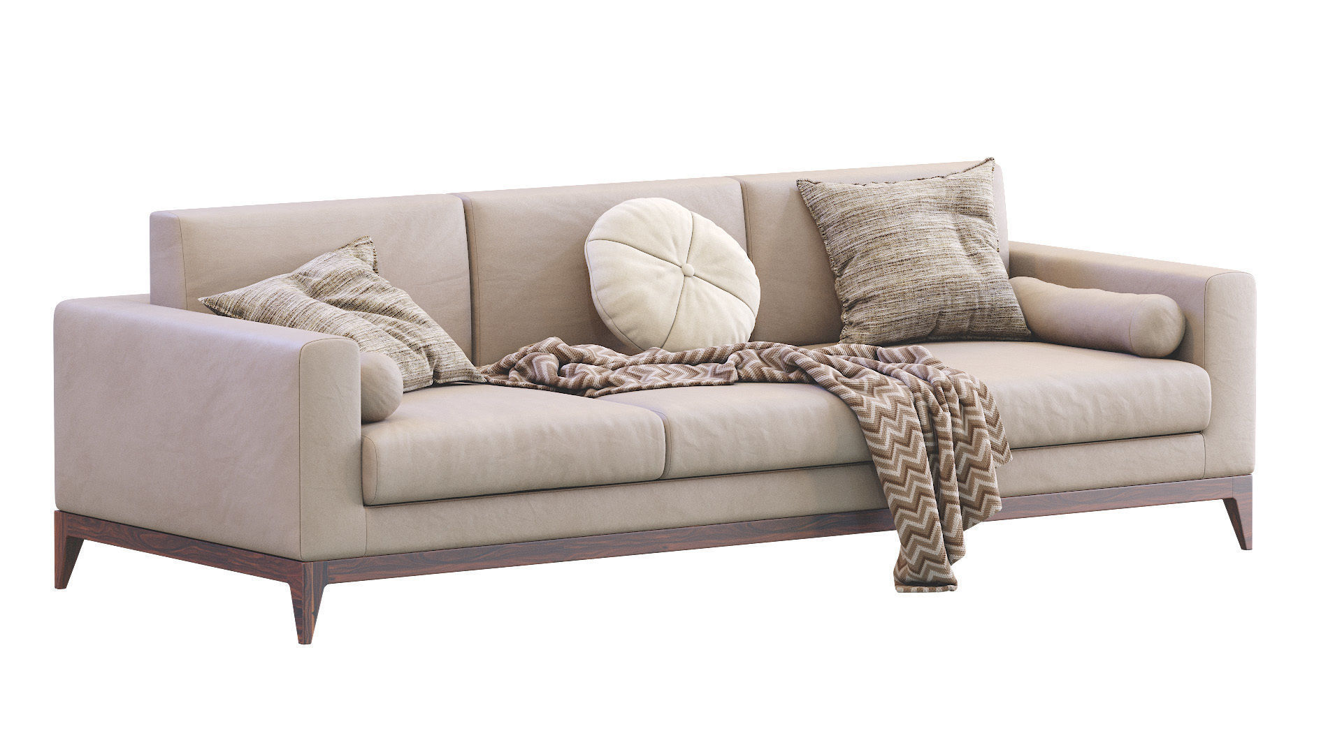 Sofa Copenhaga Leather 3D model_1