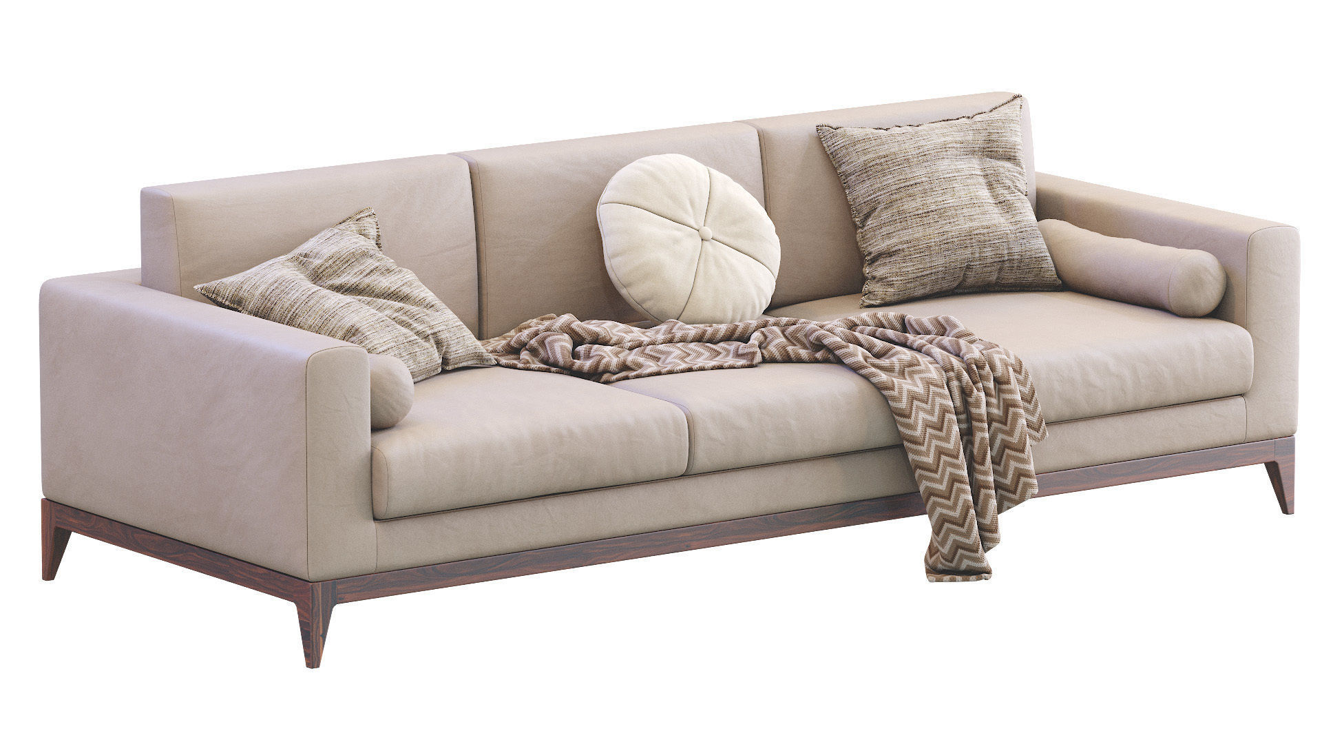 Sofa Copenhaga Leather 3D model_9