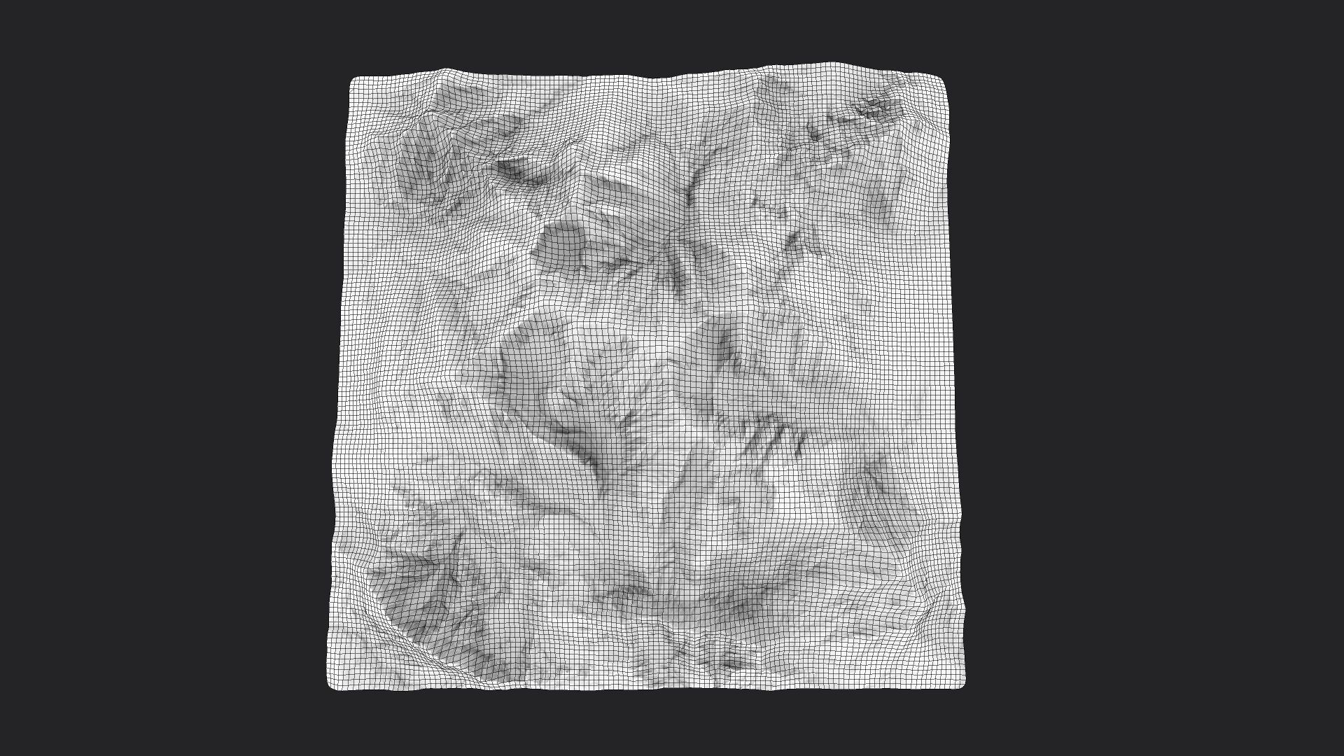 Snow Mountain 001 Low-poly 3D model_8