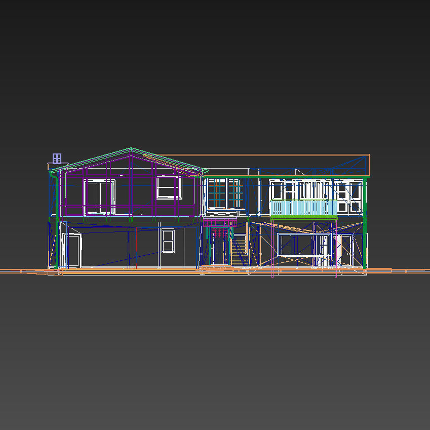 1980s Single Family Home for 3dsmax - Vray 3D model_11