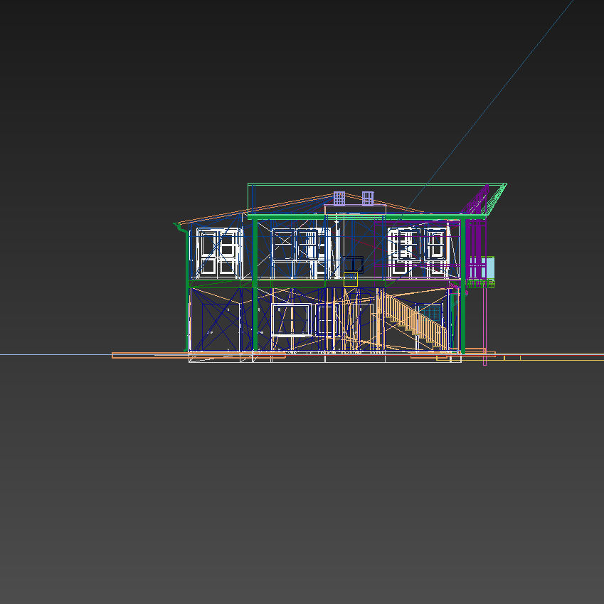 1980s Single Family Home for 3dsmax - Vray 3D model_10