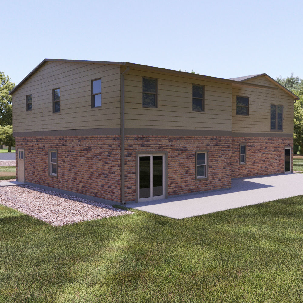 1980s Single Family Home for 3dsmax - Vray 3D model_2