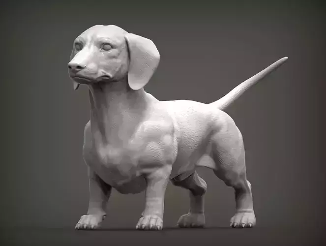 dachshund 3D print model