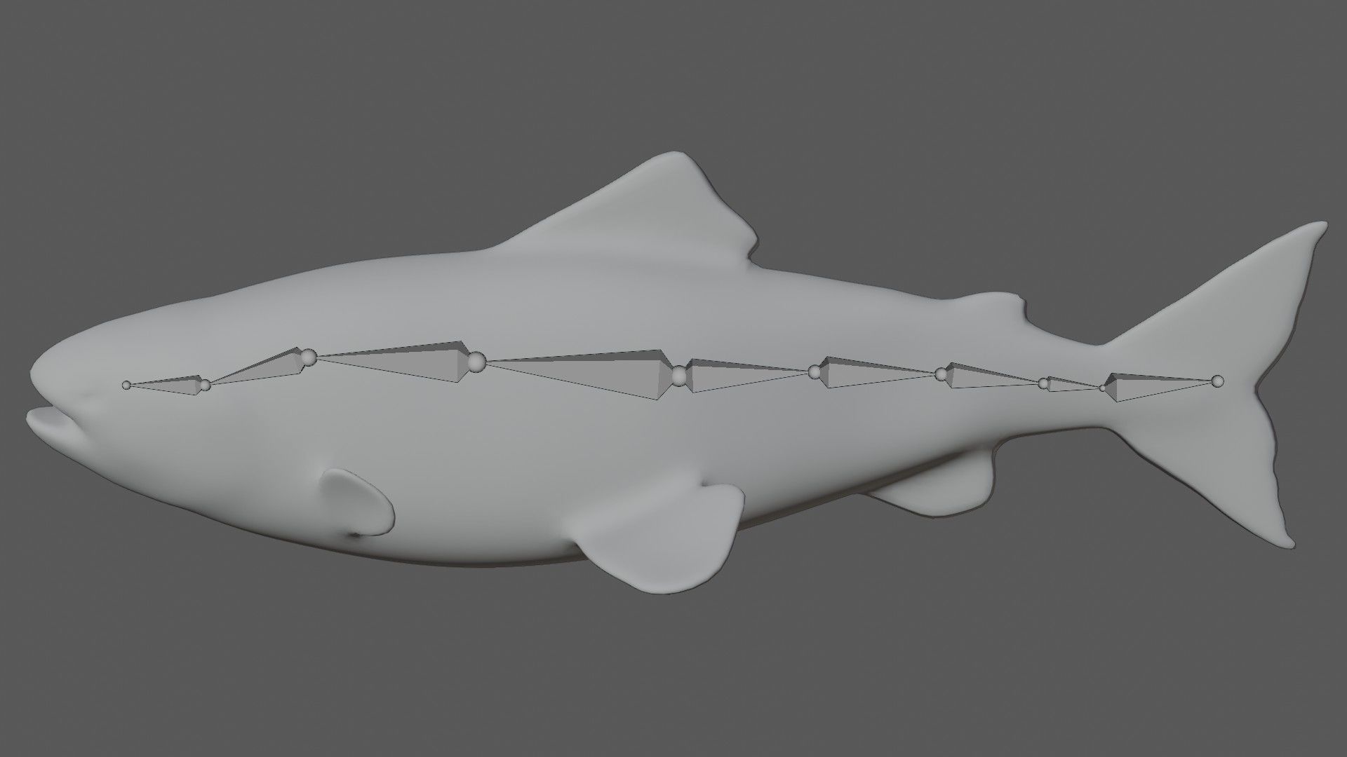 Salmon Fish Low-poly 3D model_6