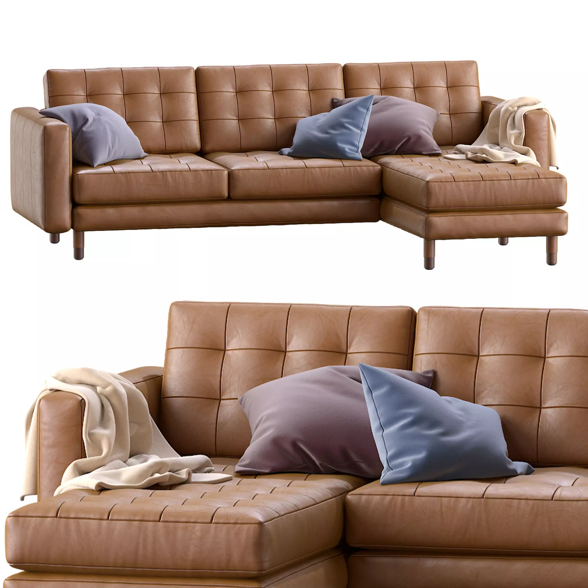 Sofa Landskrona leather By Ikea 3D model | CGTrader